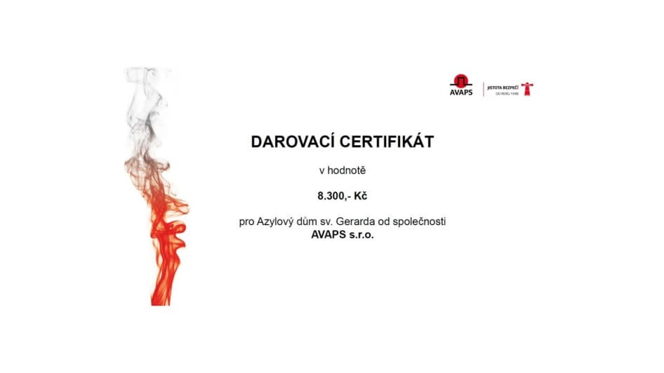 Darovací certifikát
